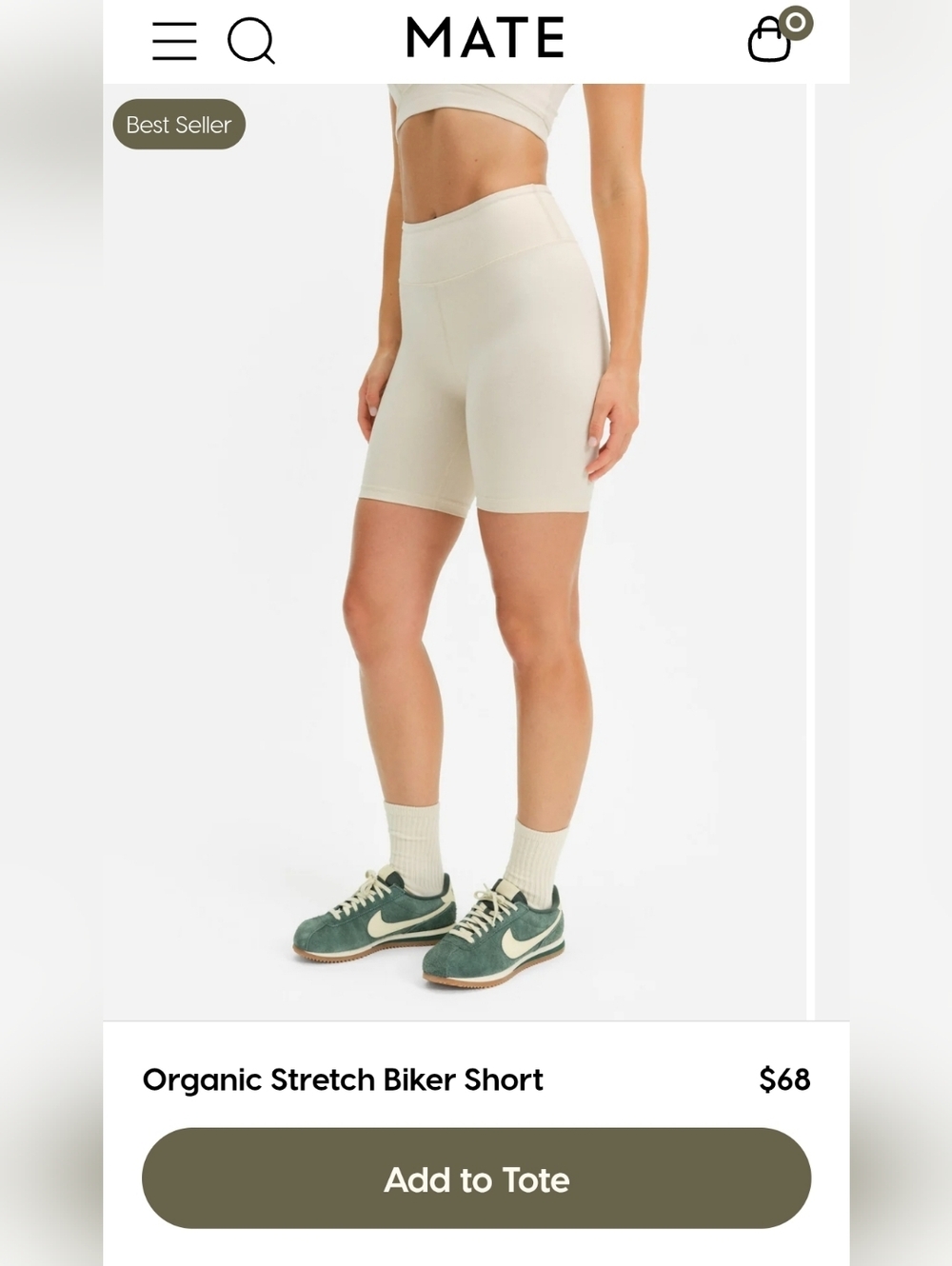 MATE the Label - Organic Stretch Biker Short